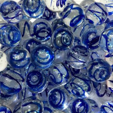 Pierre de lune - bleu 16mm