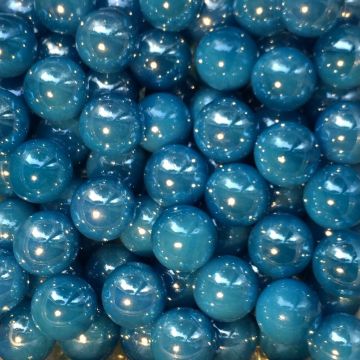 Perle bleue azur 16mm