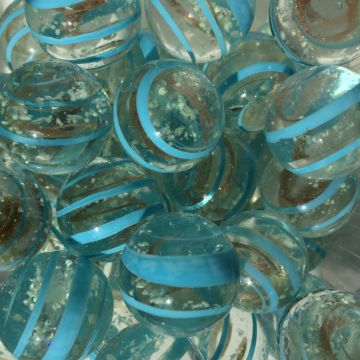 Pierre de lune - bleu clair 25mm