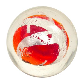 Ruban argenté - orange 16mm