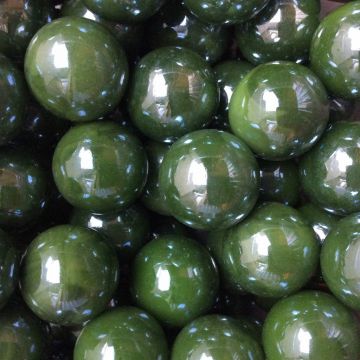 Perle verte 22mm