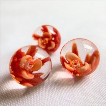Fleuri - rouge 16mm