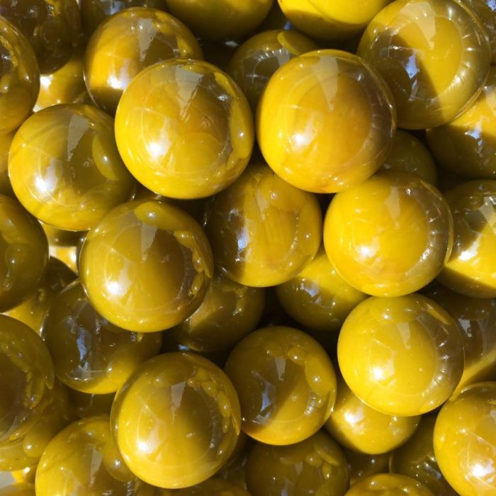 Perle jaune 22mm