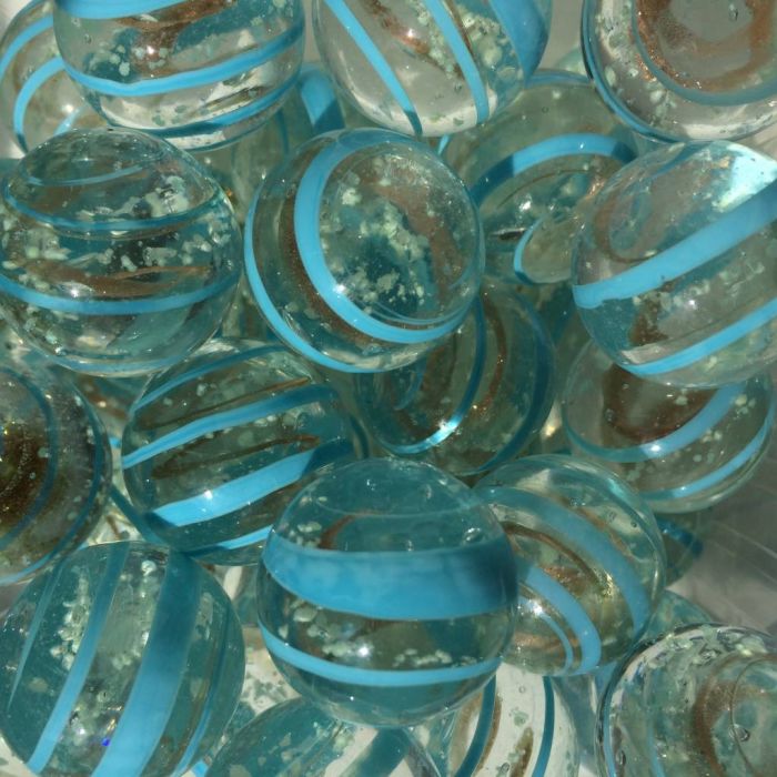 Pierre de lune - bleu clair 25mm