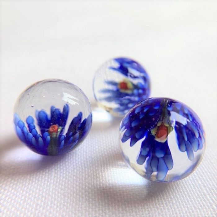 Fleuri - bleu 16mm