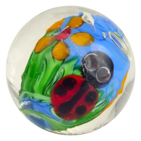 Coccinelle 22mm (bleu foncé)