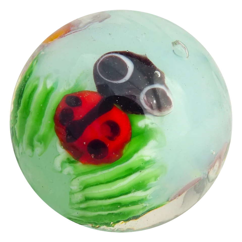 Coccinelle 16mm (bleu clair)