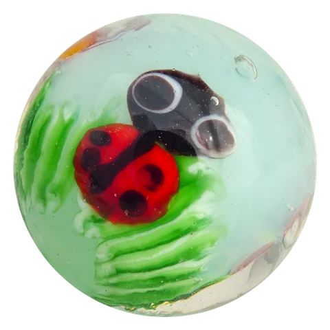 Coccinelle 16mm (bleu clair)