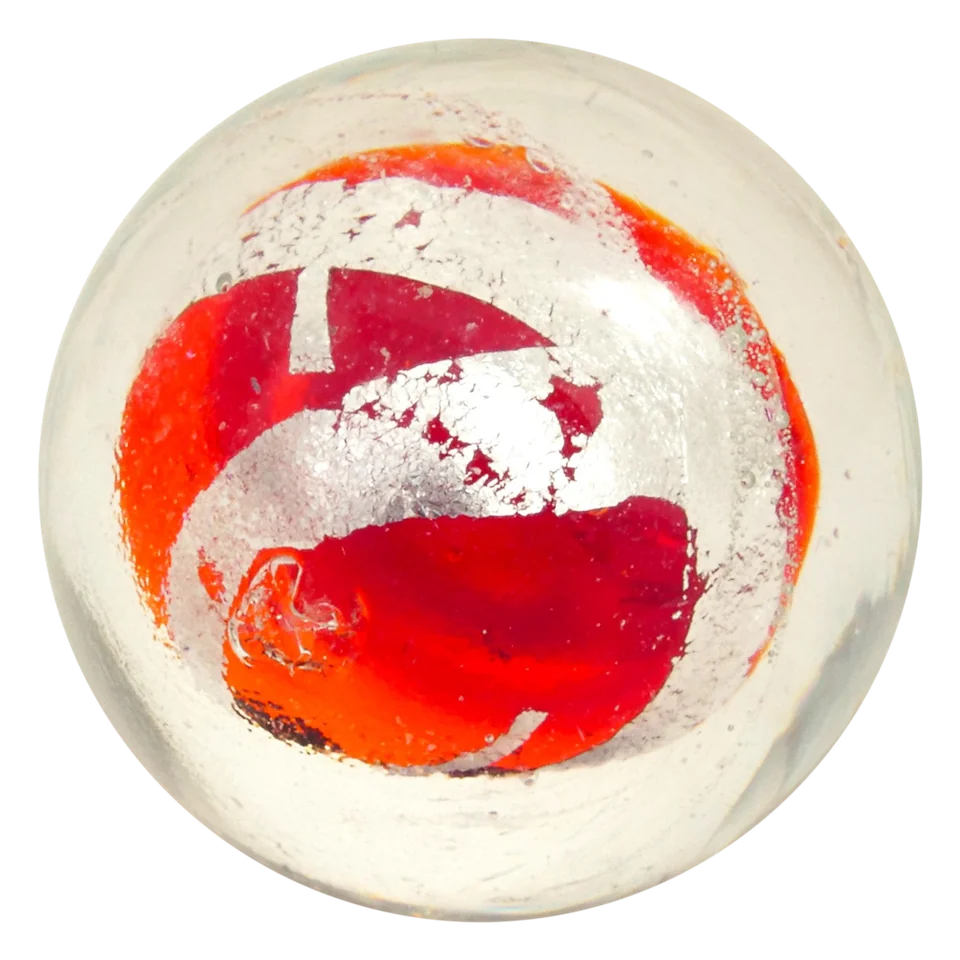 Ruban argenté - orange 16mm
