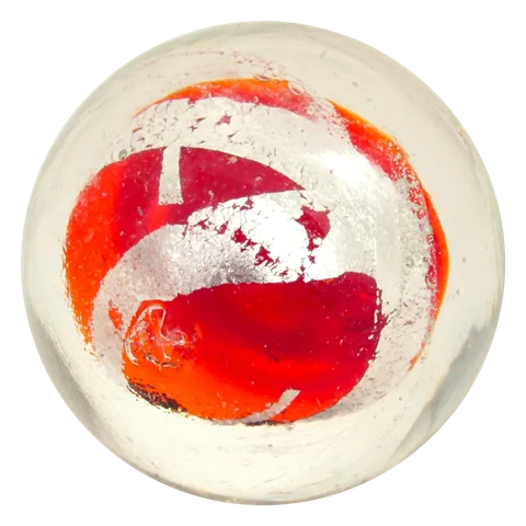 Ruban argenté - orange 16mm