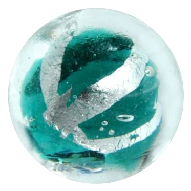 Ruban argenté - bleu-vert 16mm