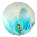 Rose trémière - bleu clair 22mm