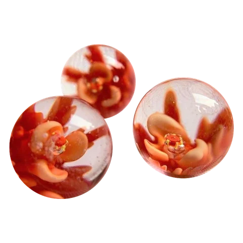 Fleuri - rouge 16mm